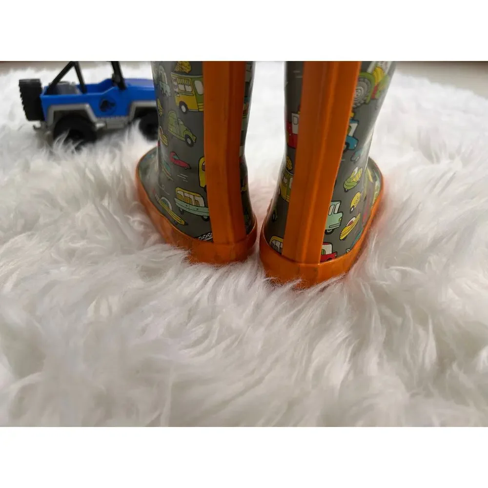 Lone Cone Toddler Rain Boots Car Print